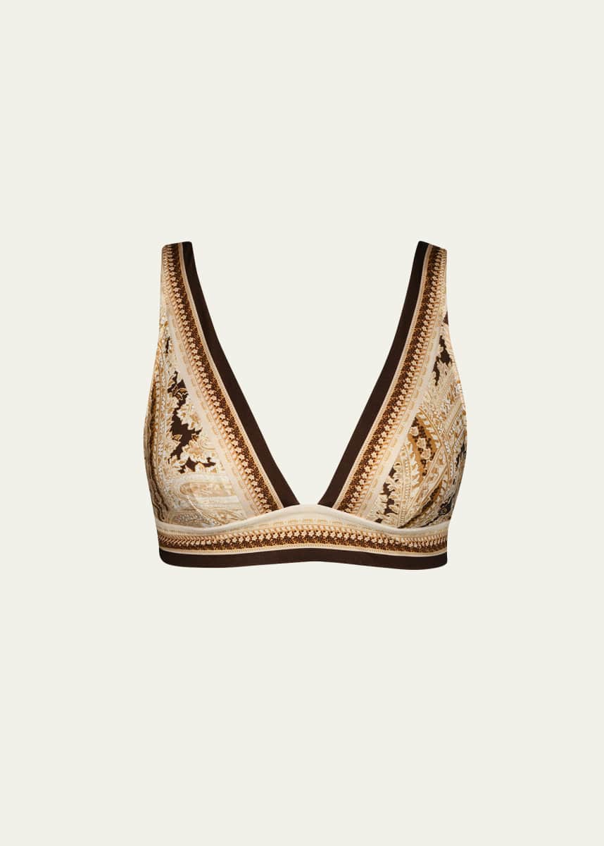 L'Agence Lexie Paisley Bikini Top