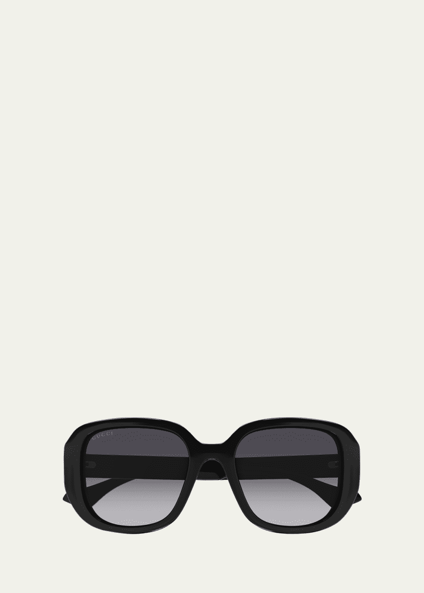 Gucci La Piscine Plastic Square Sunglasses