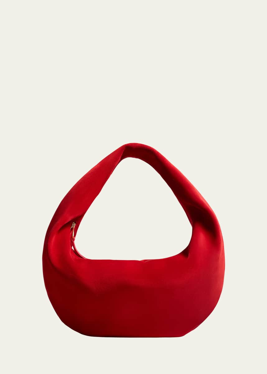 Khaite Olivia Medium Suede Hobo Bag