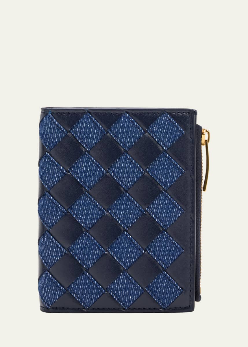 Bottega Veneta Small Bifold Denim Wallet