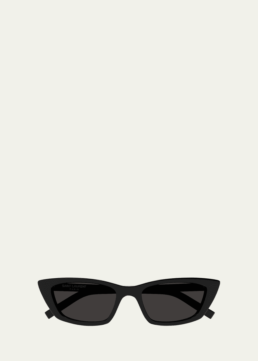 Saint Laurent Sleek Acetate Cat-Eye Sunglasses