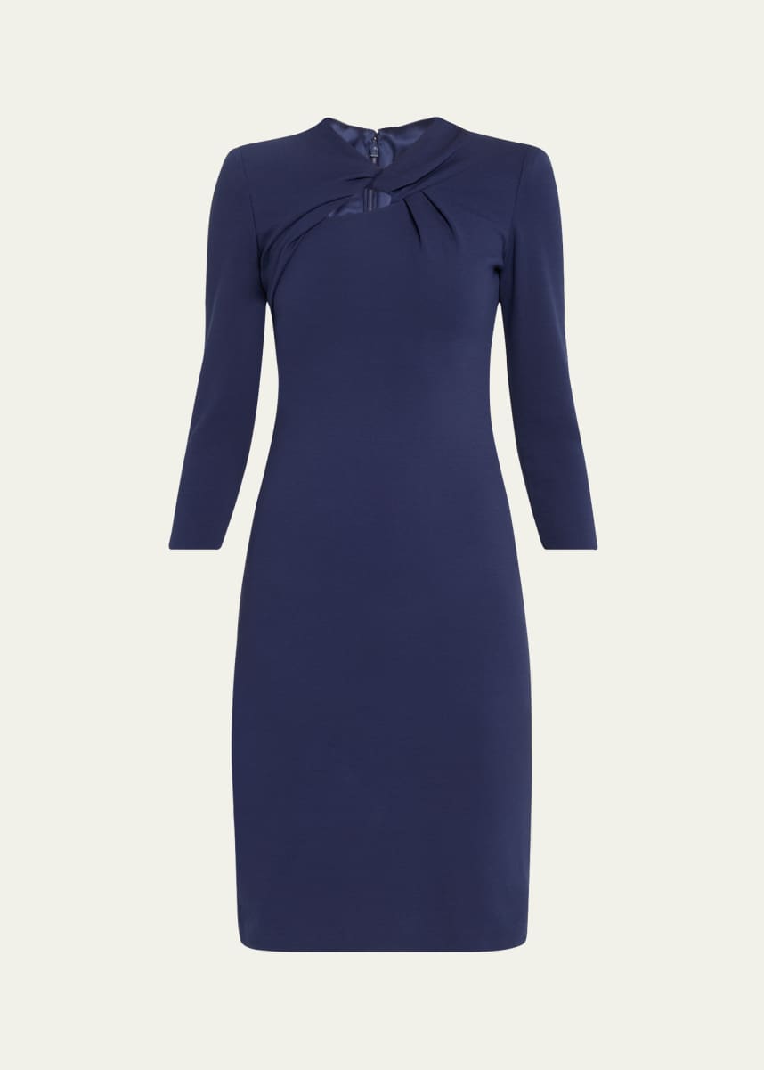 Giorgio Armani Milano Twist-Front Jersey Dress