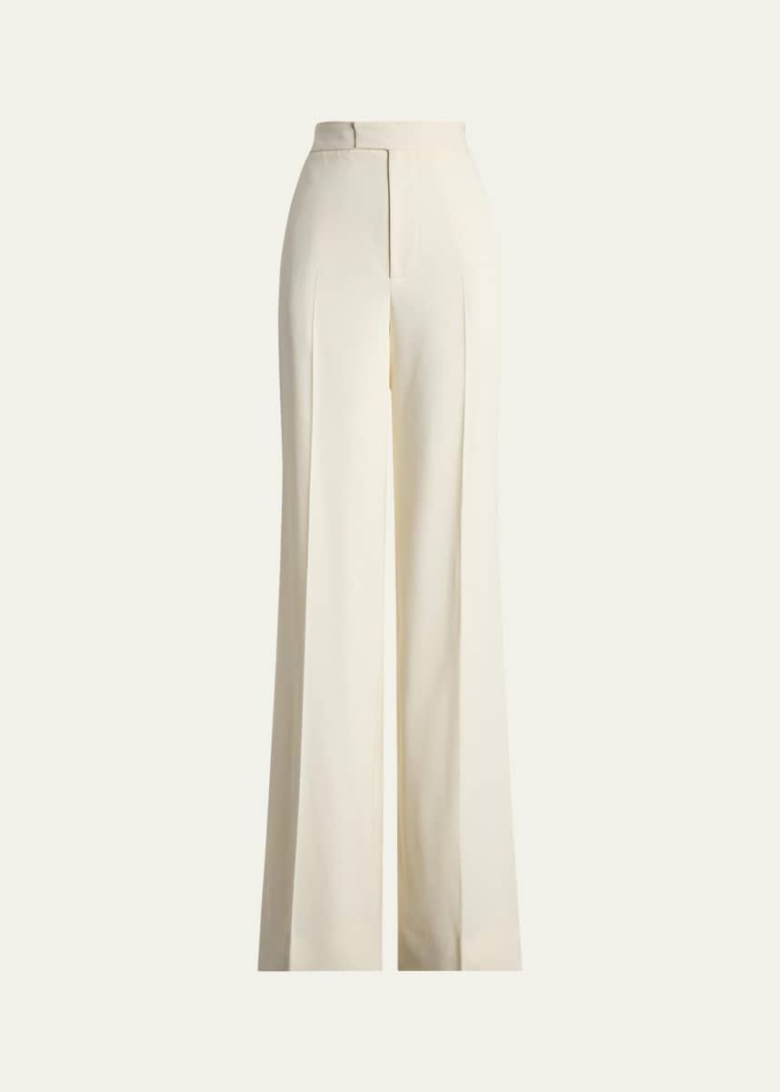 Ralph Lauren Collection Modern Wool Wide-Leg Trousers