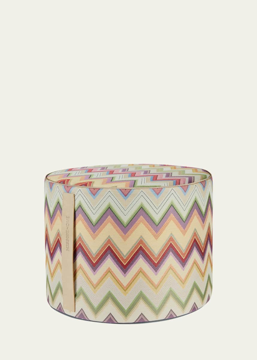 Missoni Home Agadir Cylinder Pouf
