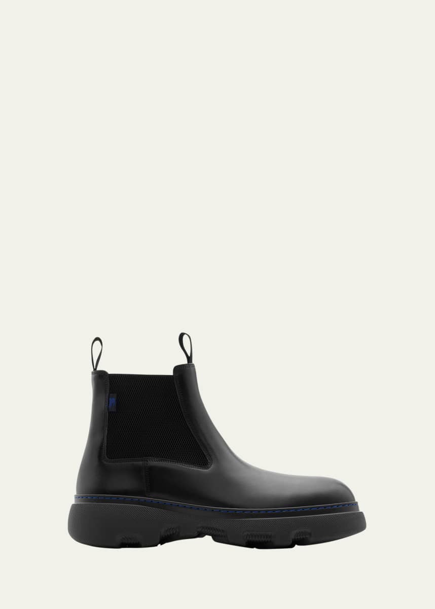Burberry Men's Mini Creeper Leather Chelsea Boots