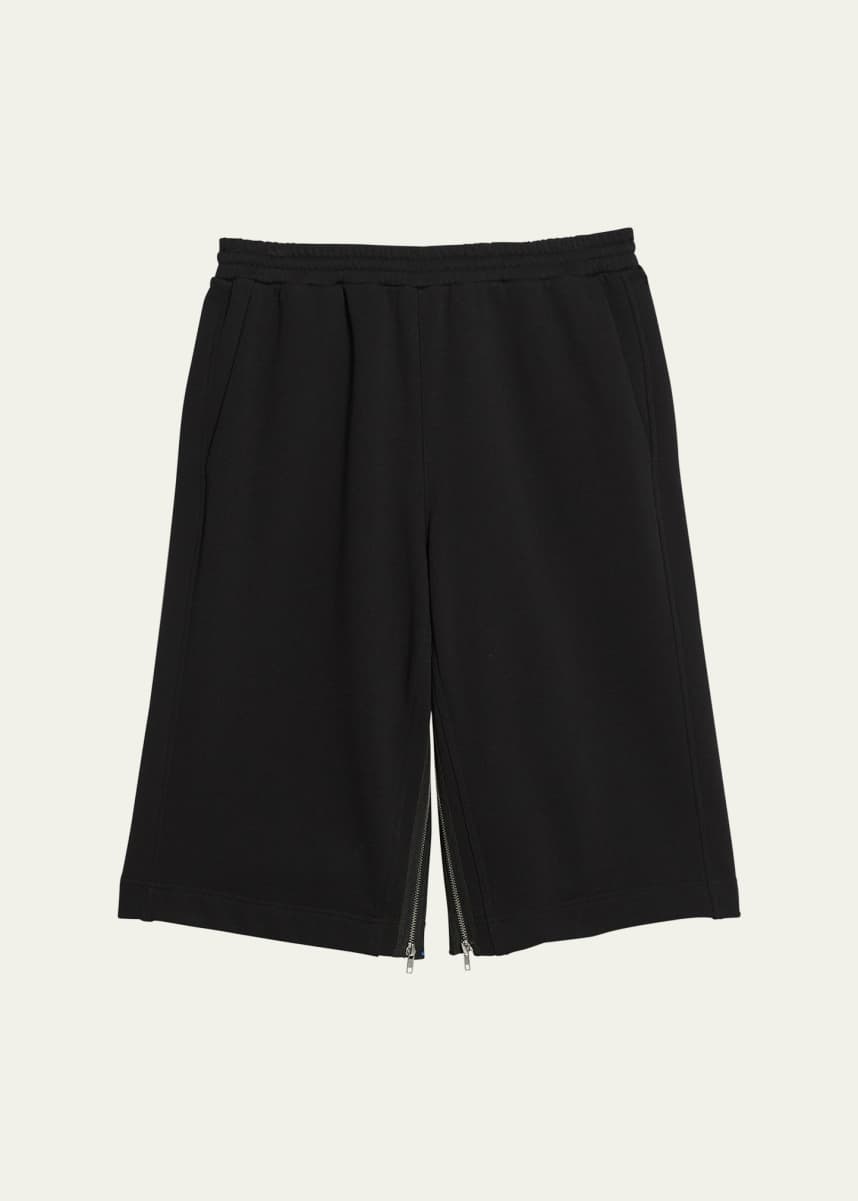 Helmut Lang Men's Wide-Leg Gusset Shorts