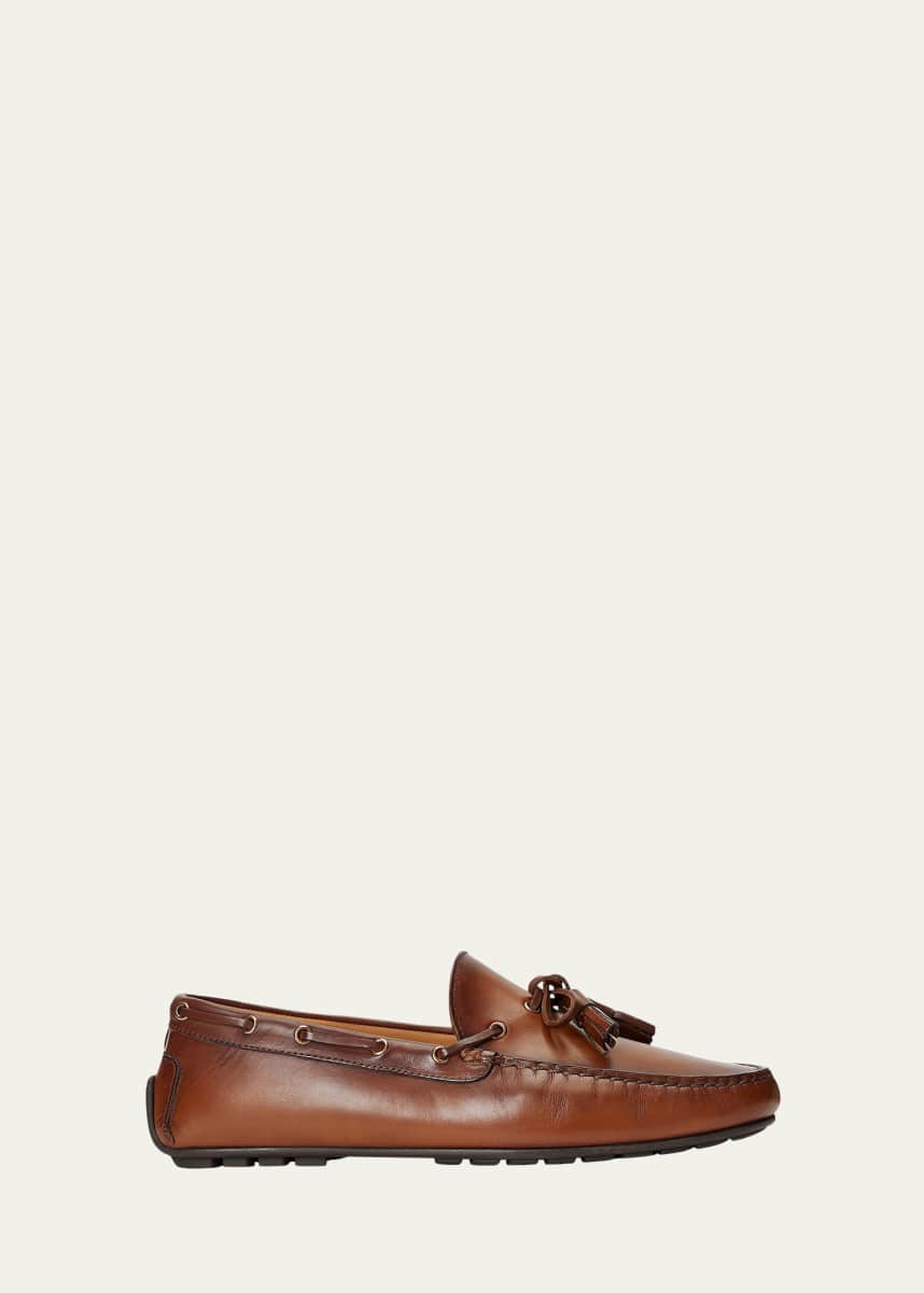 Ralph Lauren Purple Label Men's Harold Hand-Burnished Leather Drivers