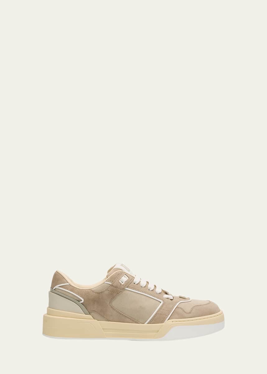 Dolce&Gabbana Men's Suede Low-Top Sneakers