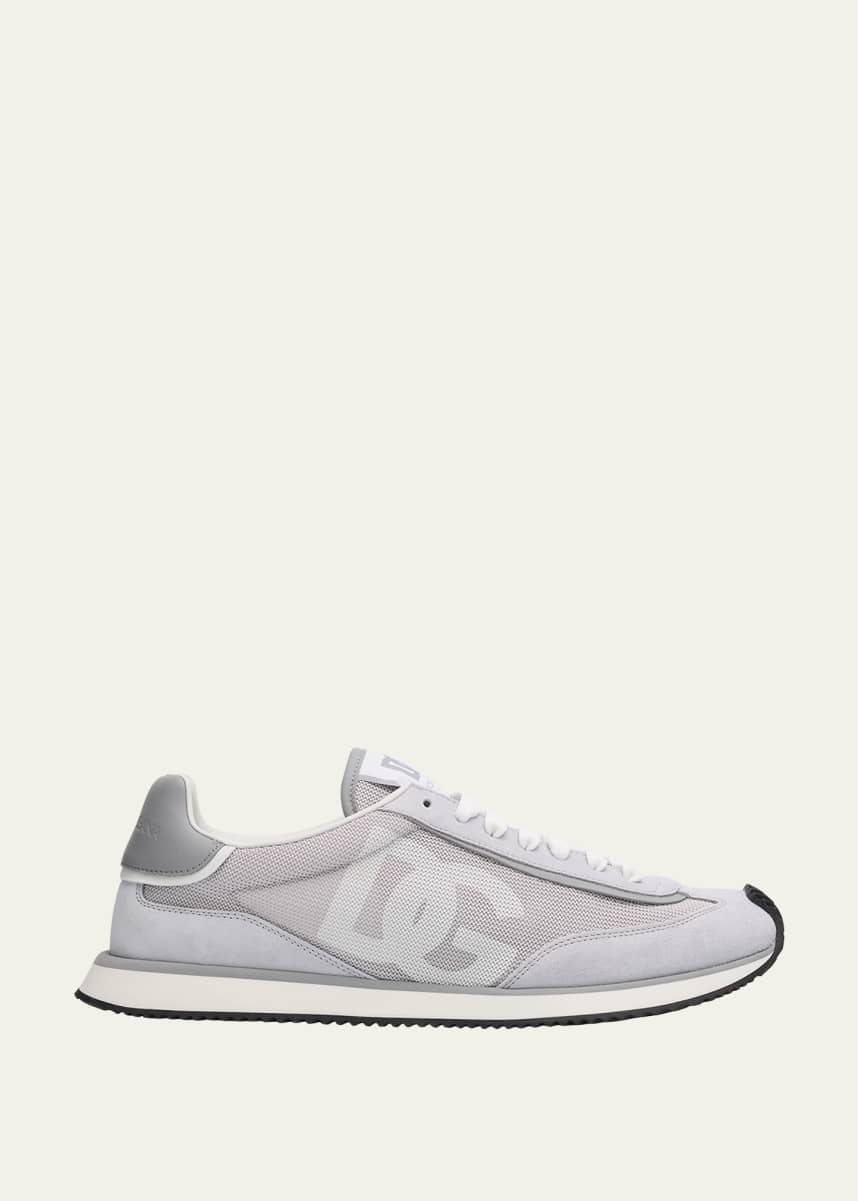 Dolce&Gabbana Men's Textile and Leather Runner Sneakers