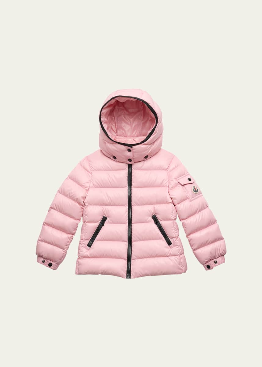 Moncler Girl's Bady Quilted Puffer Down Jacket, Size 4-6