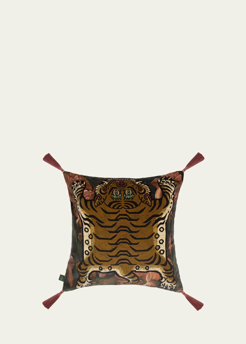 House of Hackney Umbra Saber Large Tassel Velvet Cushion, 24" Square