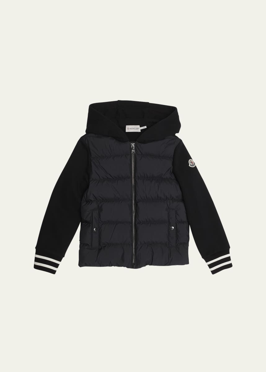 Moncler Boy's Combo Puffer Jacket, Size 4-6