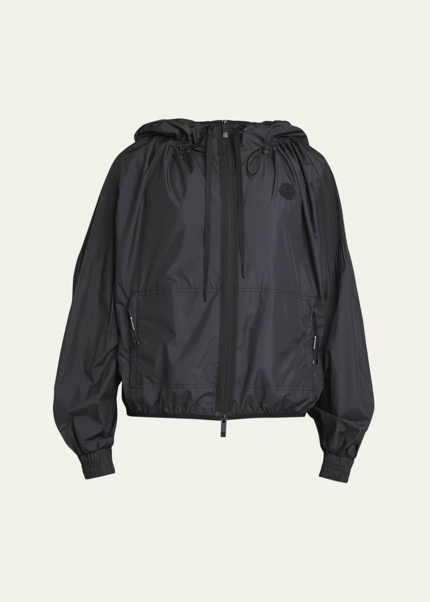Moncler Auxonne Matte Hooded Windbreaker Jacket