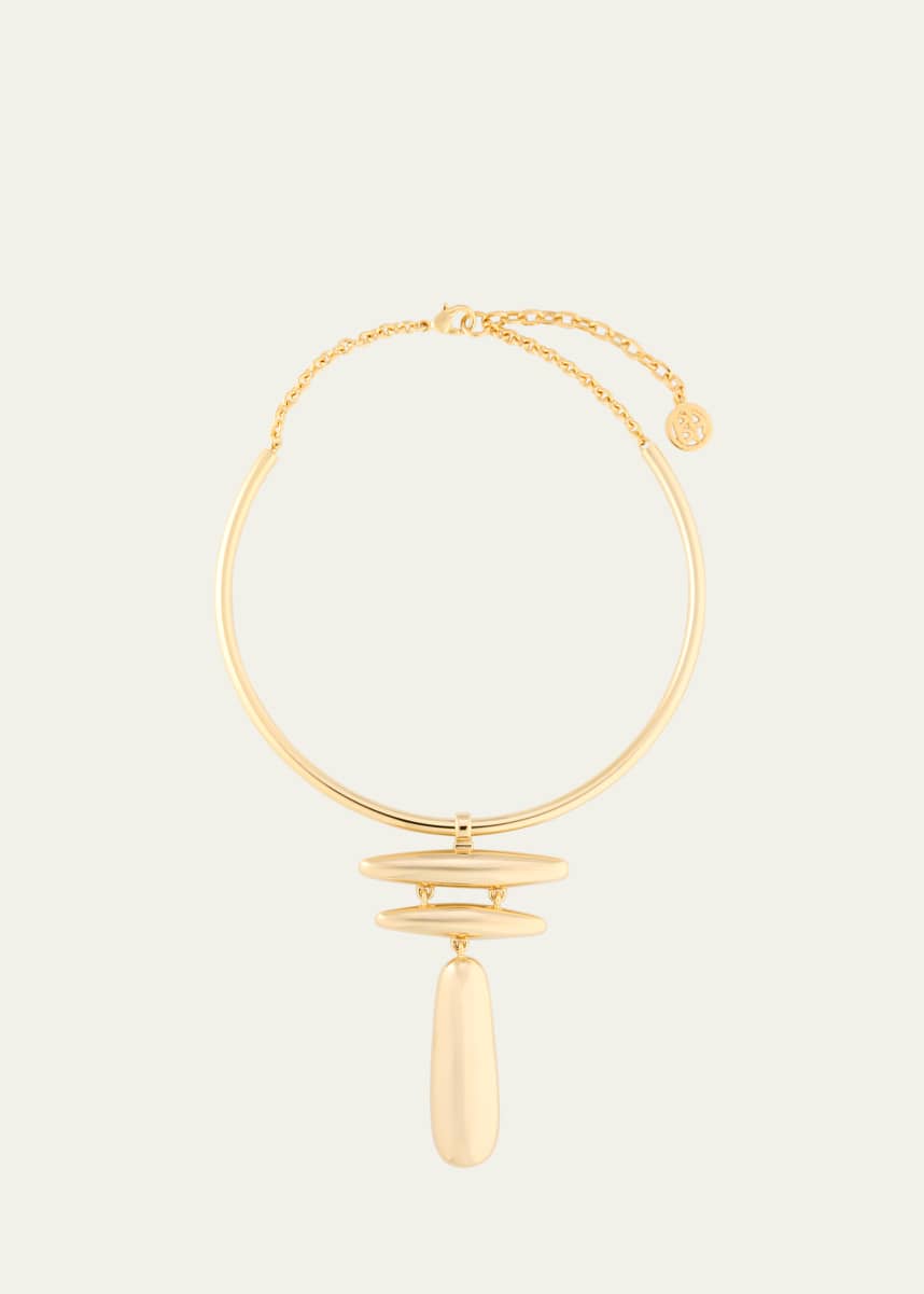 Ben-Amun Adobe Gold-Plated Collar Necklace