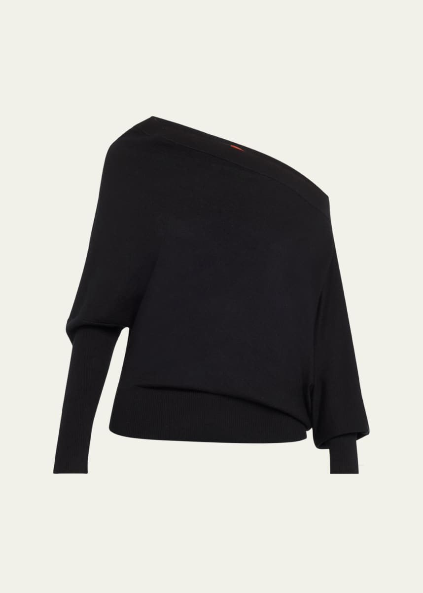Altuzarra Grainge Cashmere Off-Shoulder Sweater