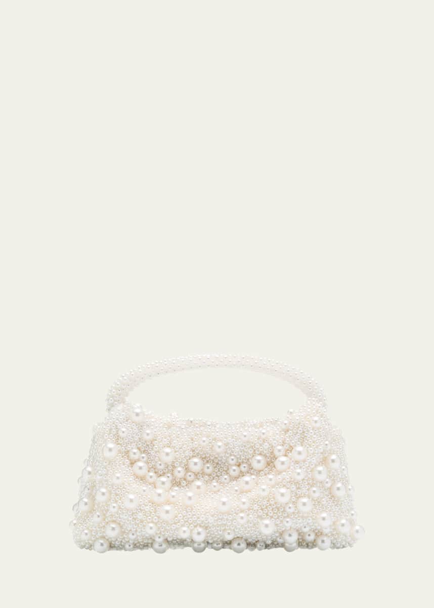 SIMKHAI Ellerie Mini Pearly Top-Handle Bag