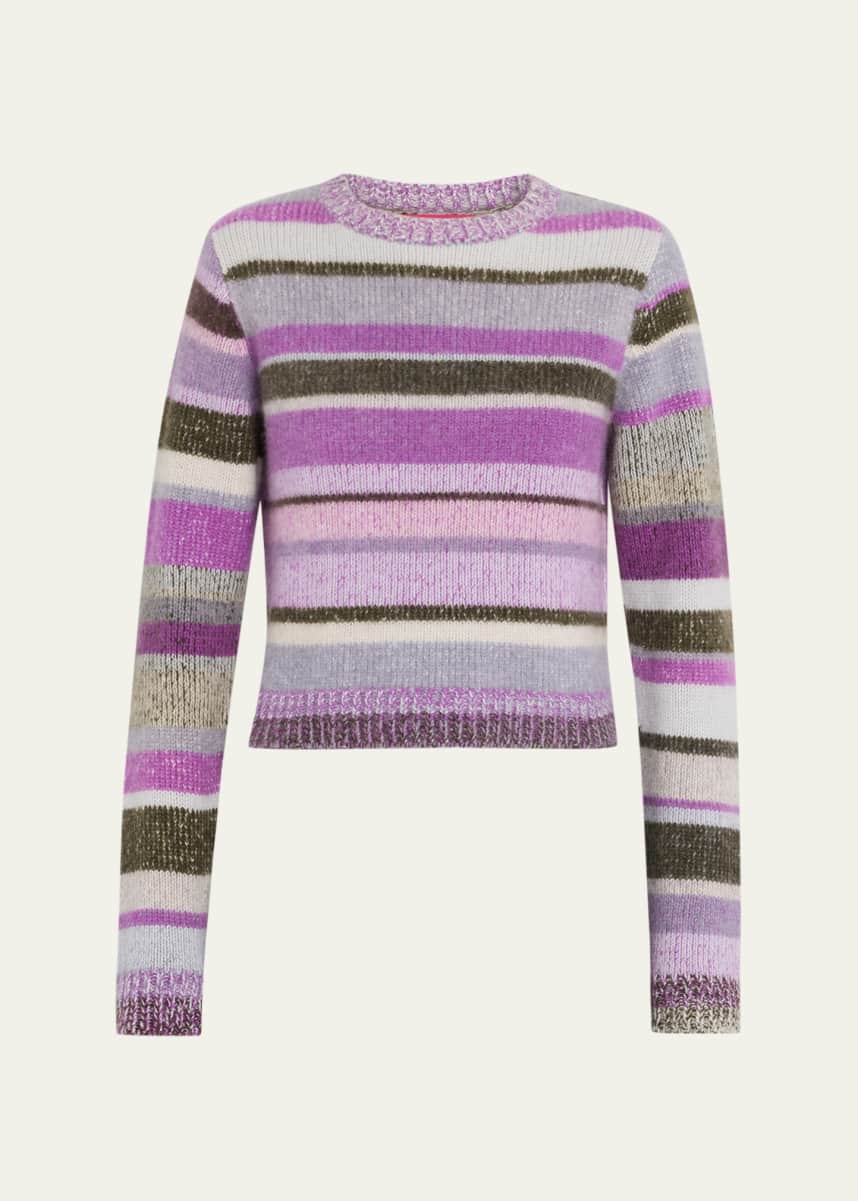 The Elder Statesman Stripe Cashmere Sweater