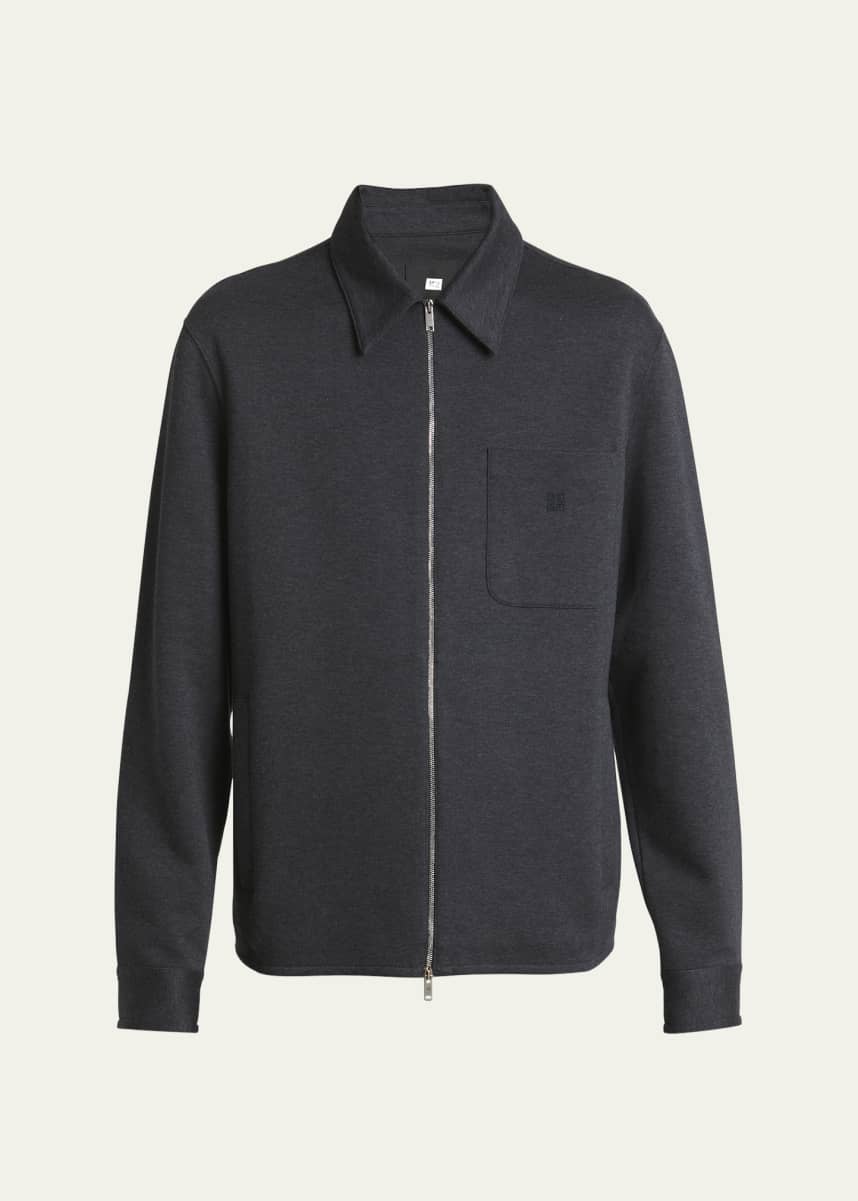 Givenchy Men's Double Jersey Zip Overshirt