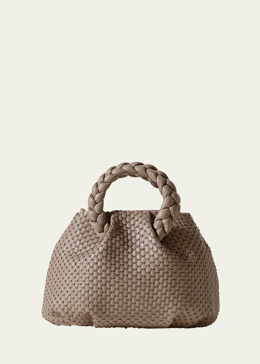 HEREU Bombon Woven Leather Crossbody Bag
