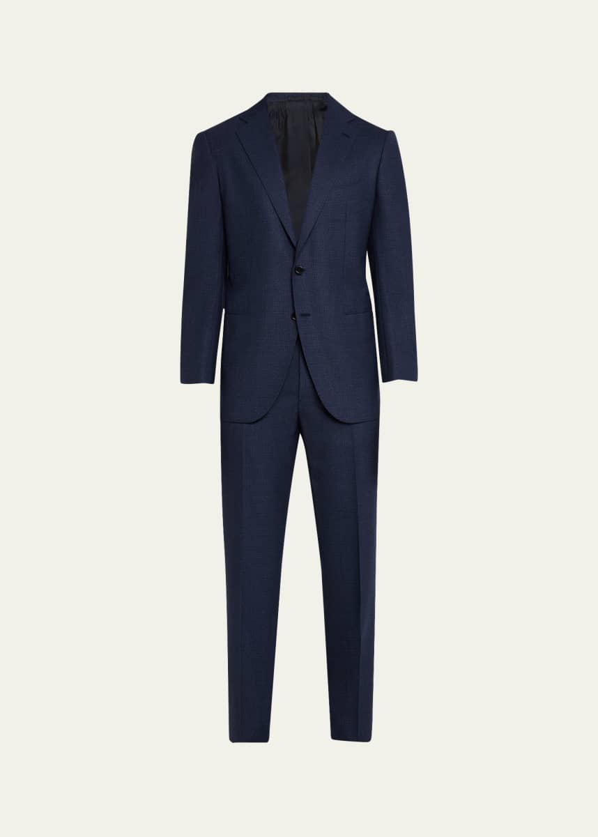 Cesare Attolini Men's Wool Houndstooth Suit