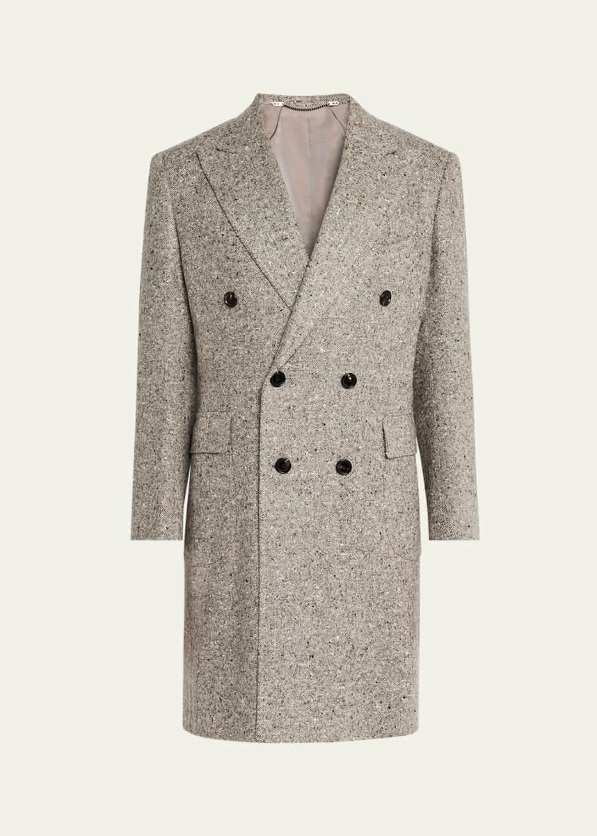 Cesare Attolini Men's Cashmere Donegal Topcoat