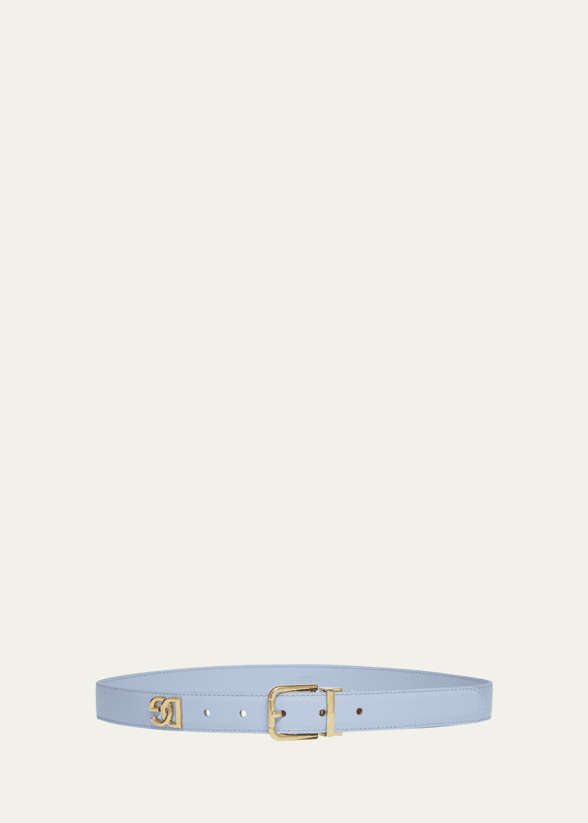 Dolce&Gabbana DG Logo Leather Belt