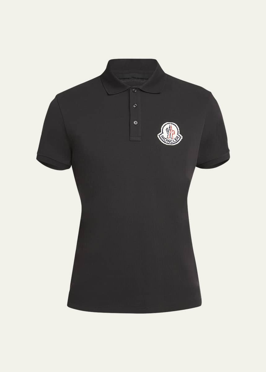 Moncler Men's Large Logo Polo Shirt