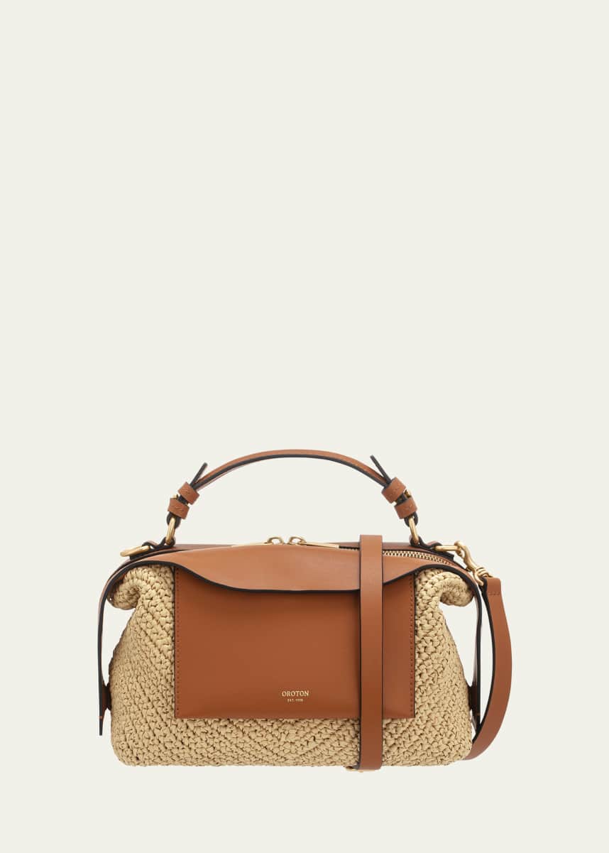 Oroton Mica Crochet Zip Crossbody Bag