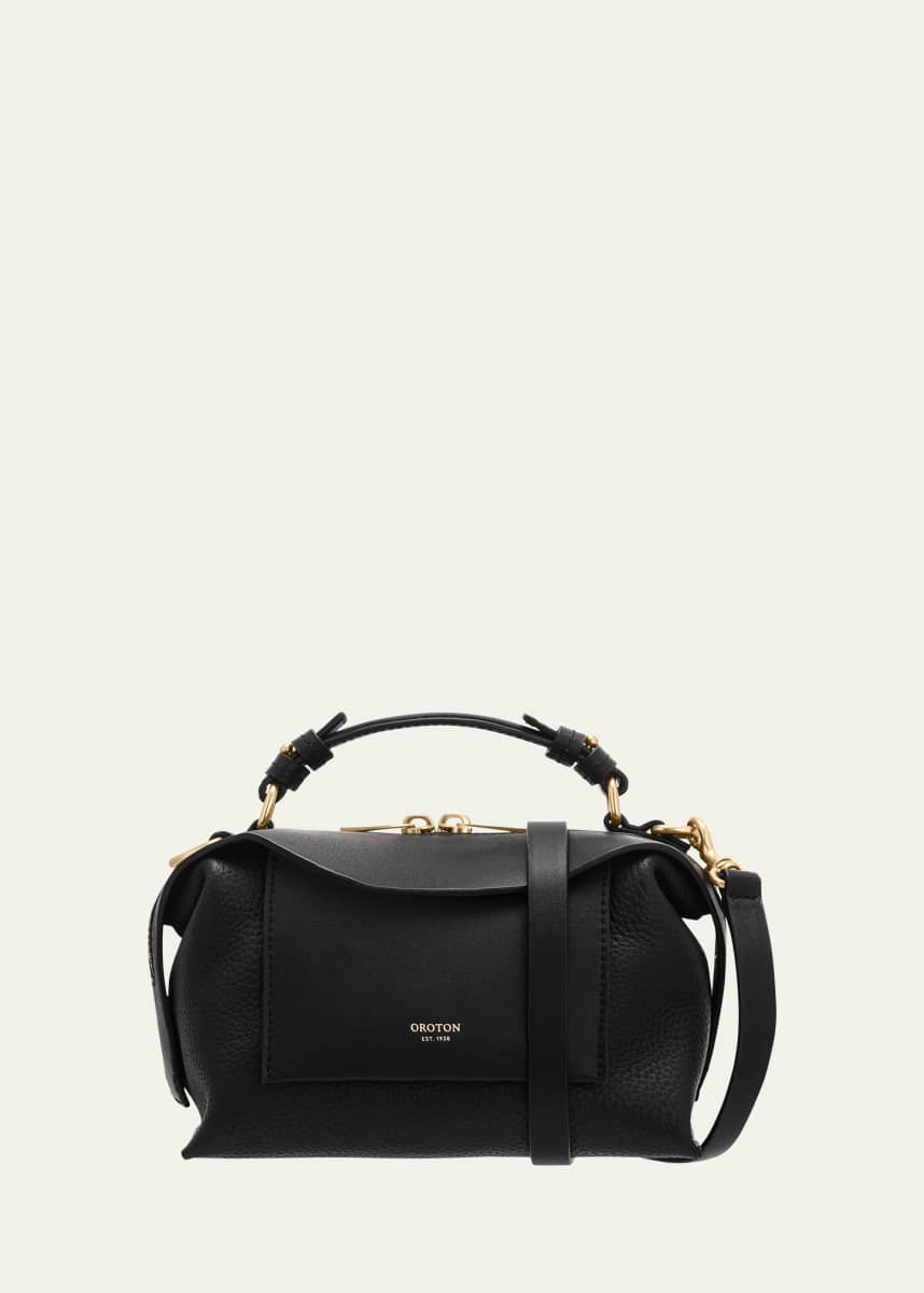 Oroton Mica Mini Zip Leather Crossbody Bag