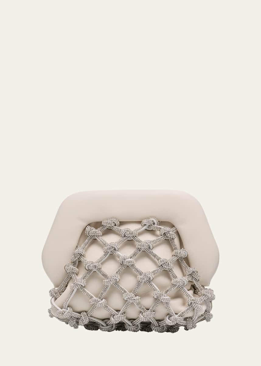 THEMOIRE Gea Knot Strass Clutch Bag