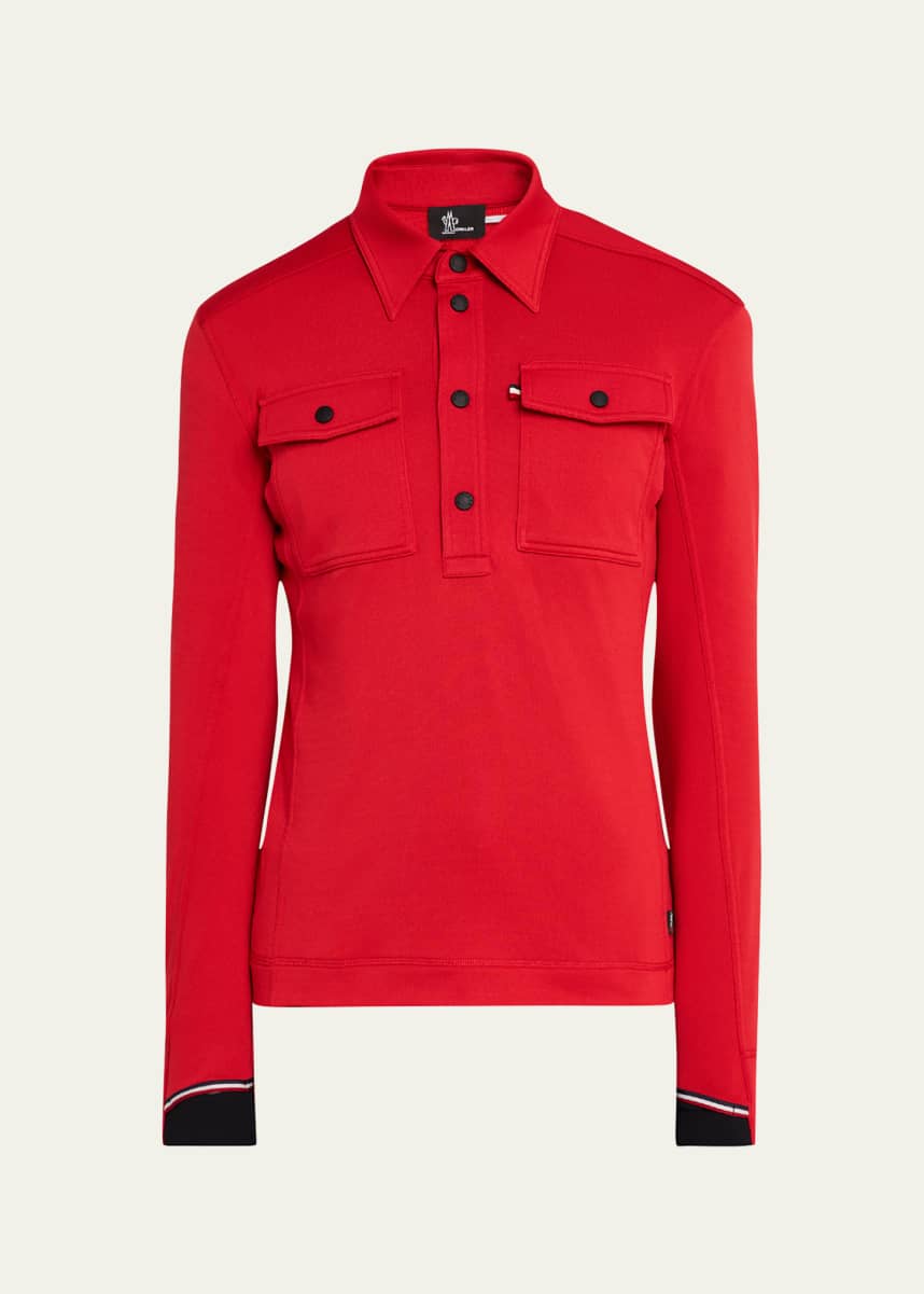Moncler Grenoble Men's Polartec Polo Shirt
