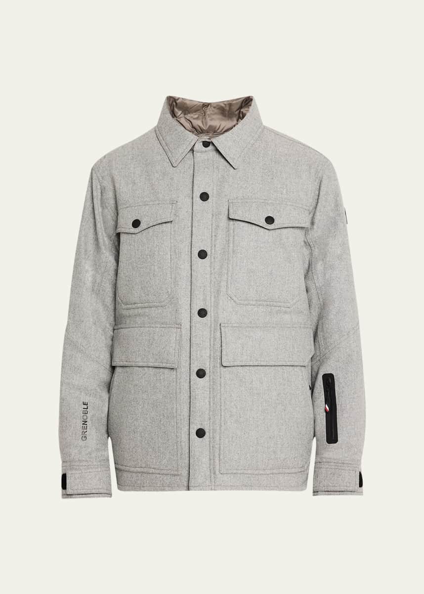 Moncler Grenoble Men's Antuco Wool Down Overshirt