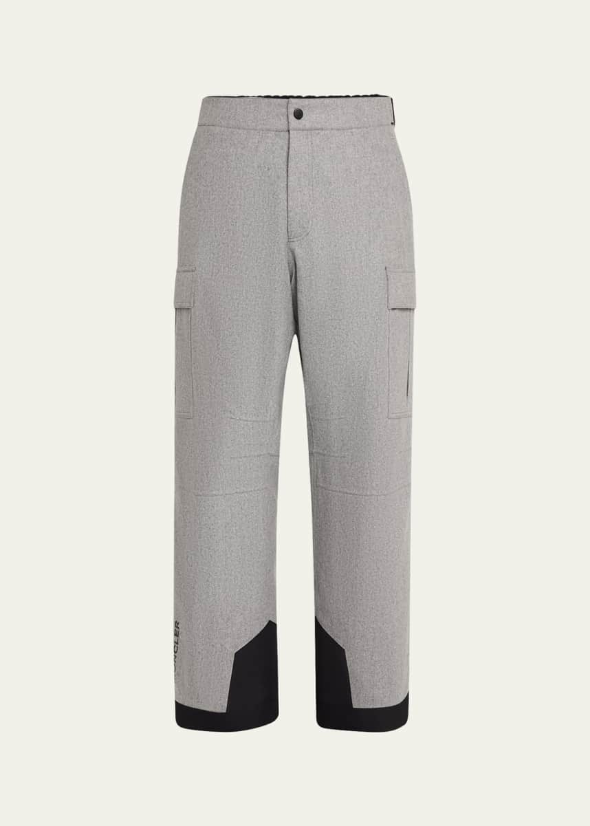 Moncler Grenoble Men's Wool Flannel Lined Ski Trousers