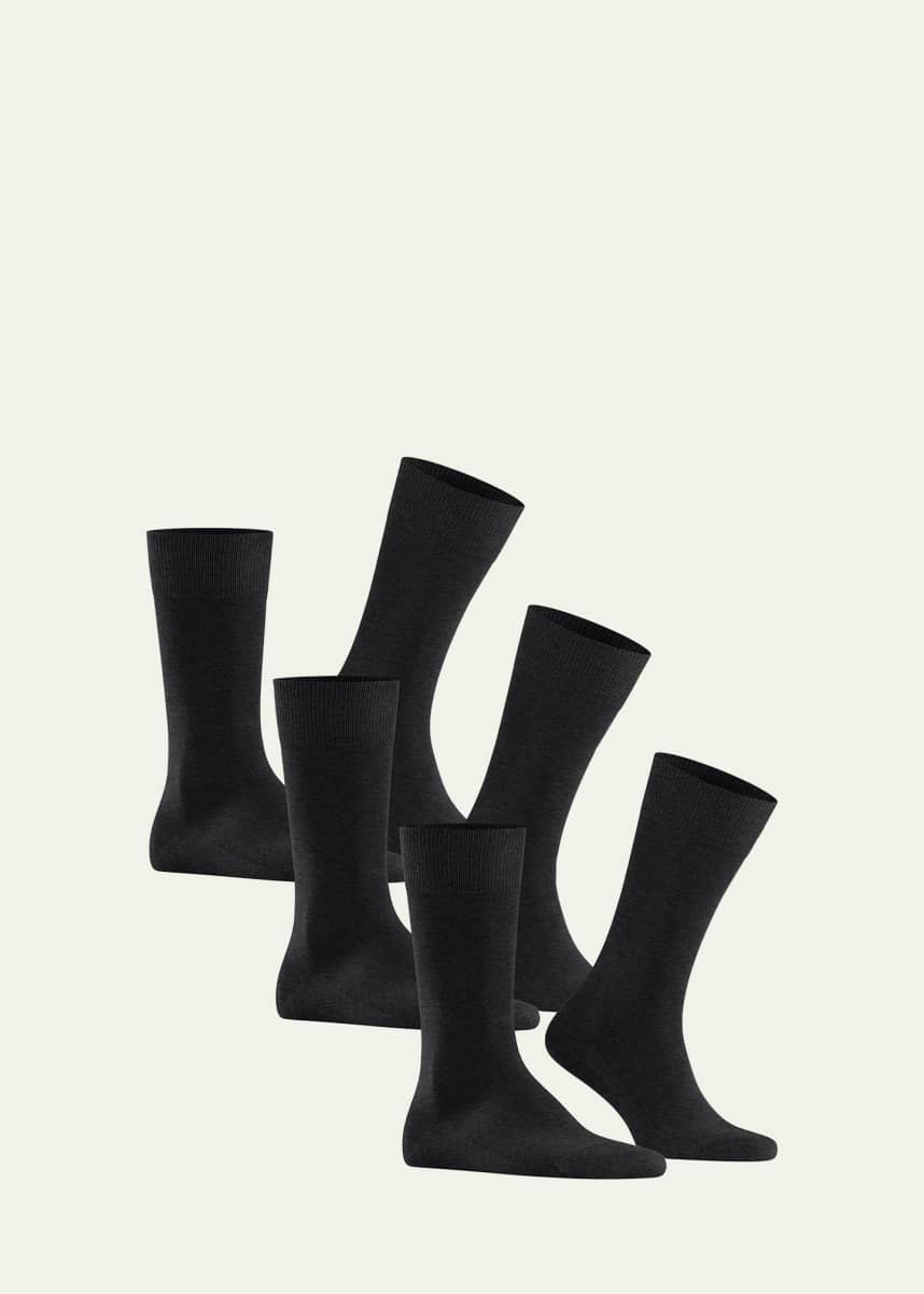 Falke Men's Family 3-Pack Crew Sock Bundle