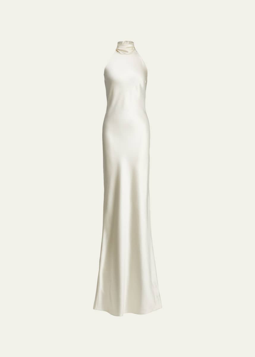 neiman marcus evening dresses Backless blue taffetas evening dress Victor Costa for Neiman Marcus For  Sale at 1stDibs