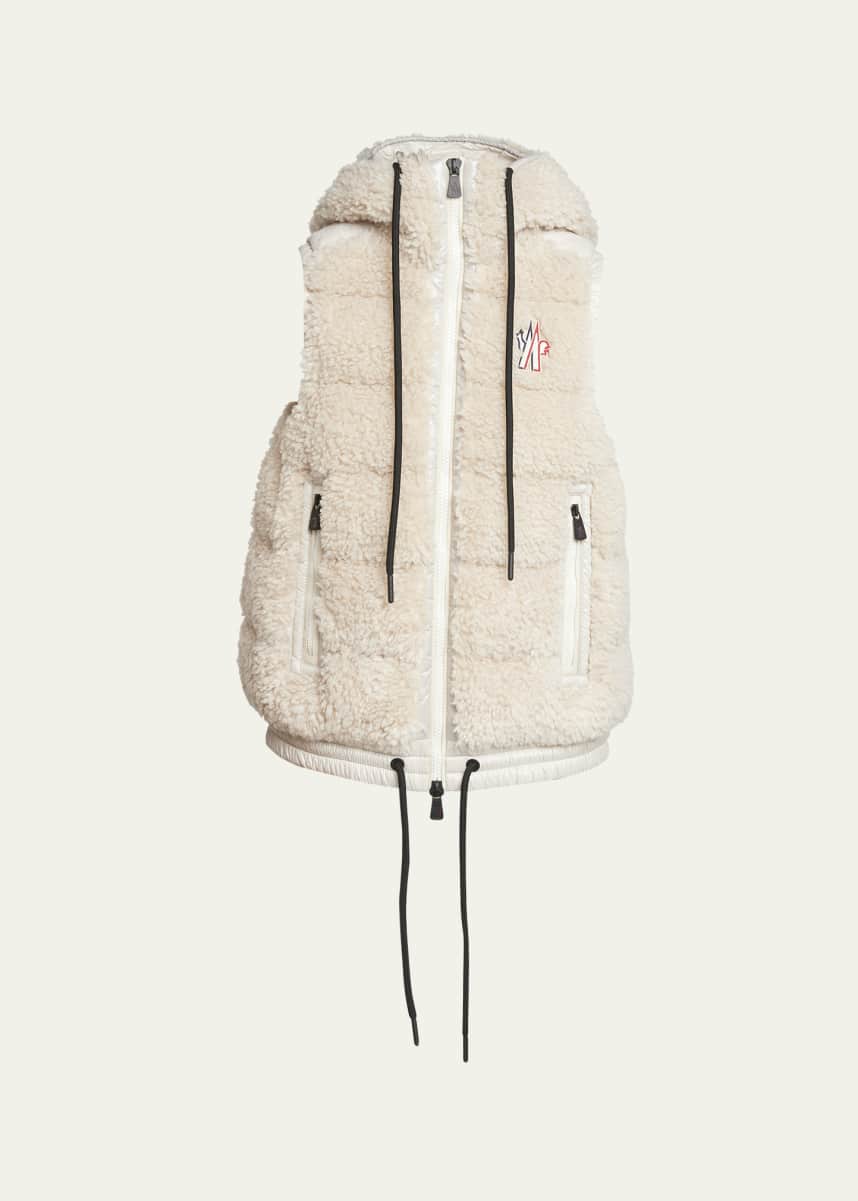 Moncler Grenoble Teddy Fleece Puffer Vest