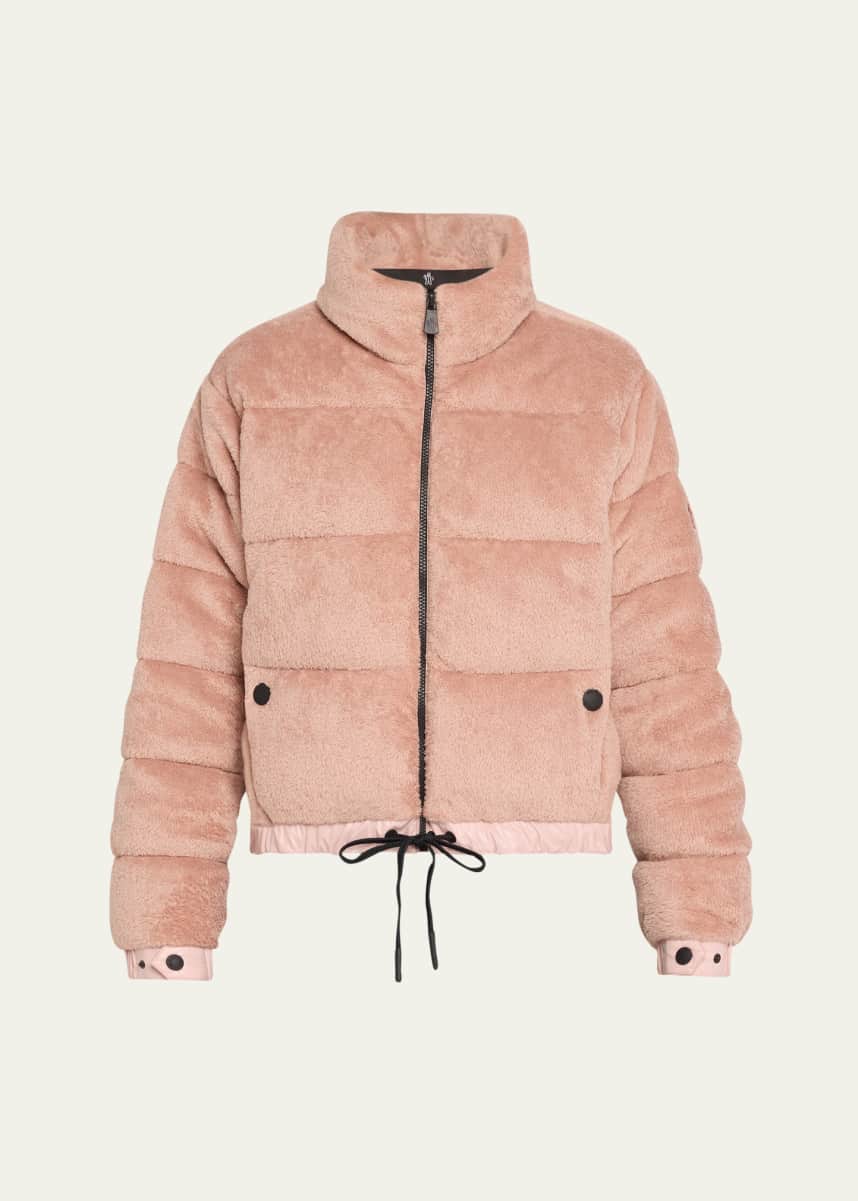 Moncler Grenoble Ayse Polartec Velvet Fleece Bomber Jacket