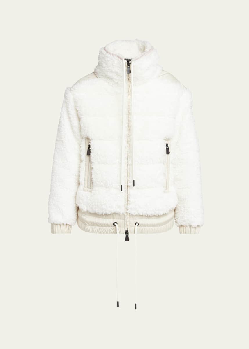 Moncler Grenoble Teddy Fleece Puffer Jacket