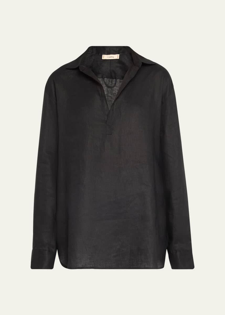 The Salting Collared Linen Popover