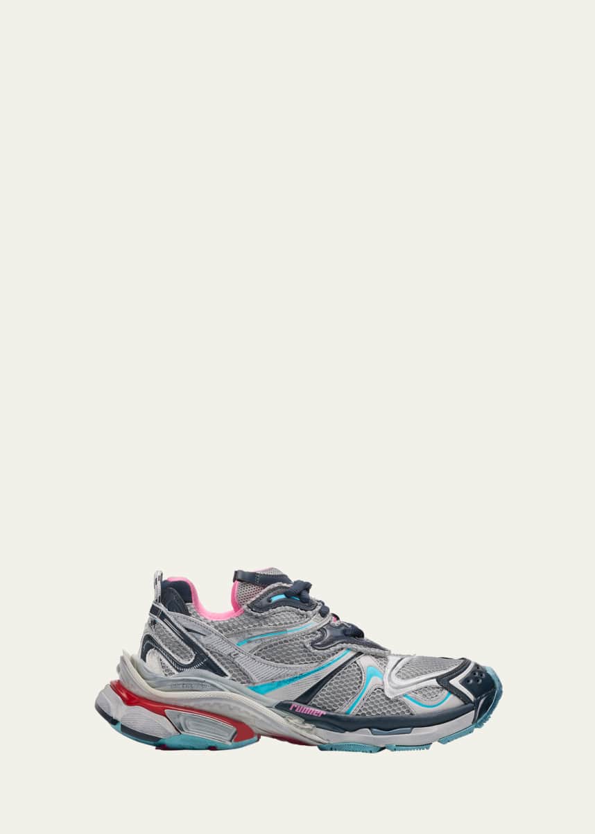 Balenciaga Men's Mesh Runner 2 Sneakers