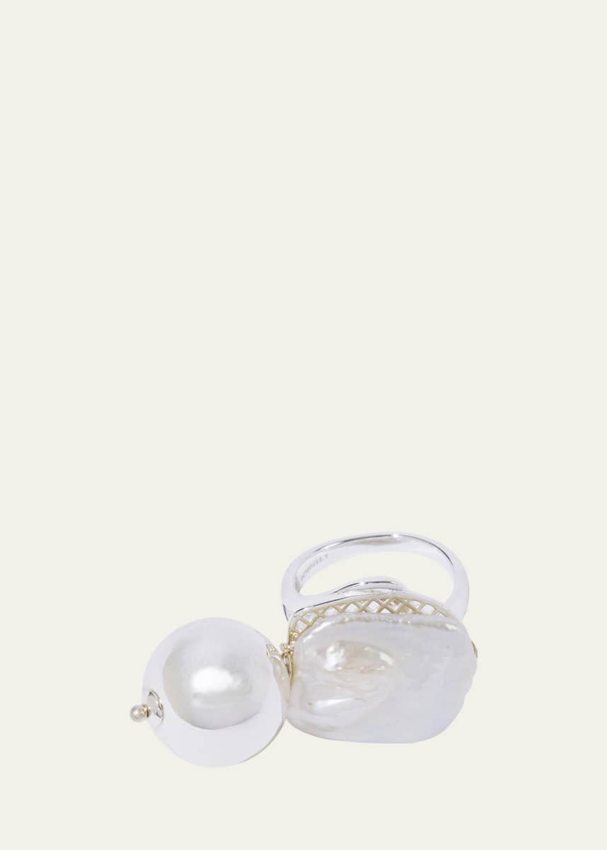 PEARL OCTOPUSS.Y Ronde Carre Pearl Statement Ring