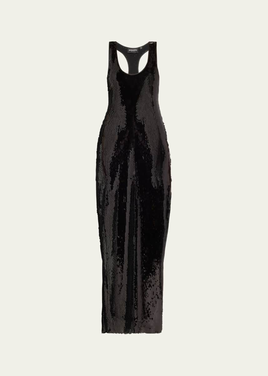 Retrofete Bella Sequined Maxi Dress