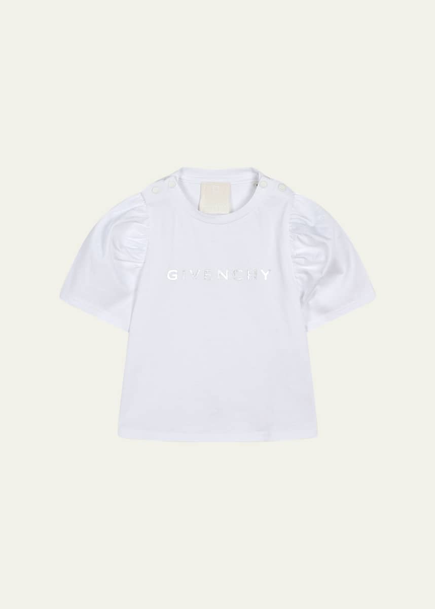 Givenchy Girl's Contrast Logo-Print T-Shirt, Size 12M-3