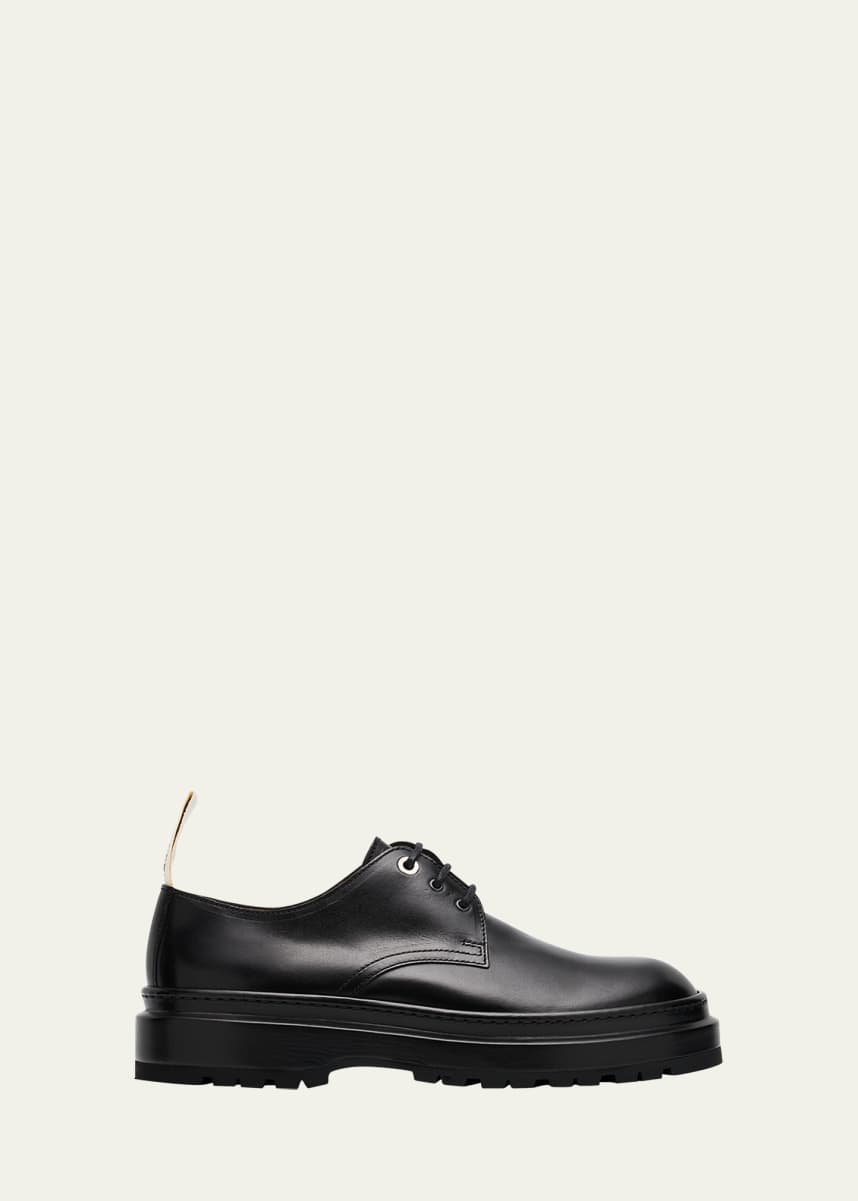 Jacquemus Men's The Pavane Leather Derby Shoes