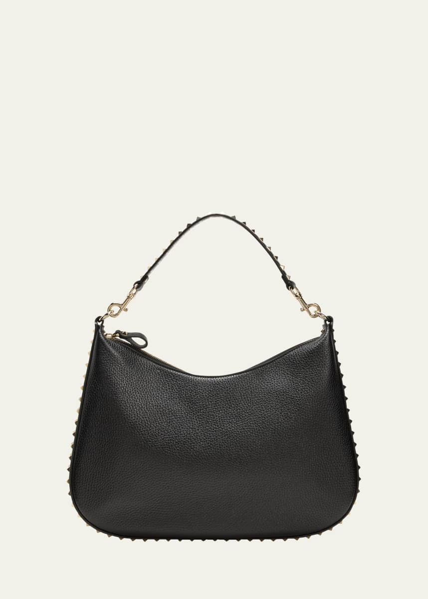 Valentino Garavani Rockstud Calfskin Hobo Bag