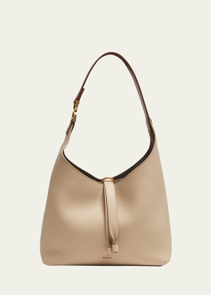 Chloe Marcie Small Hobo Bag in Grained Calfskin