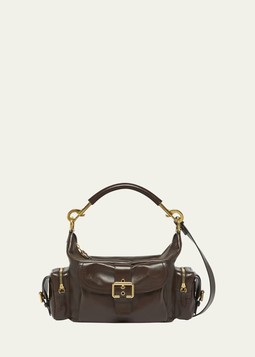 Chloe Camera Bag Medium in Natural Shiny Calfskin