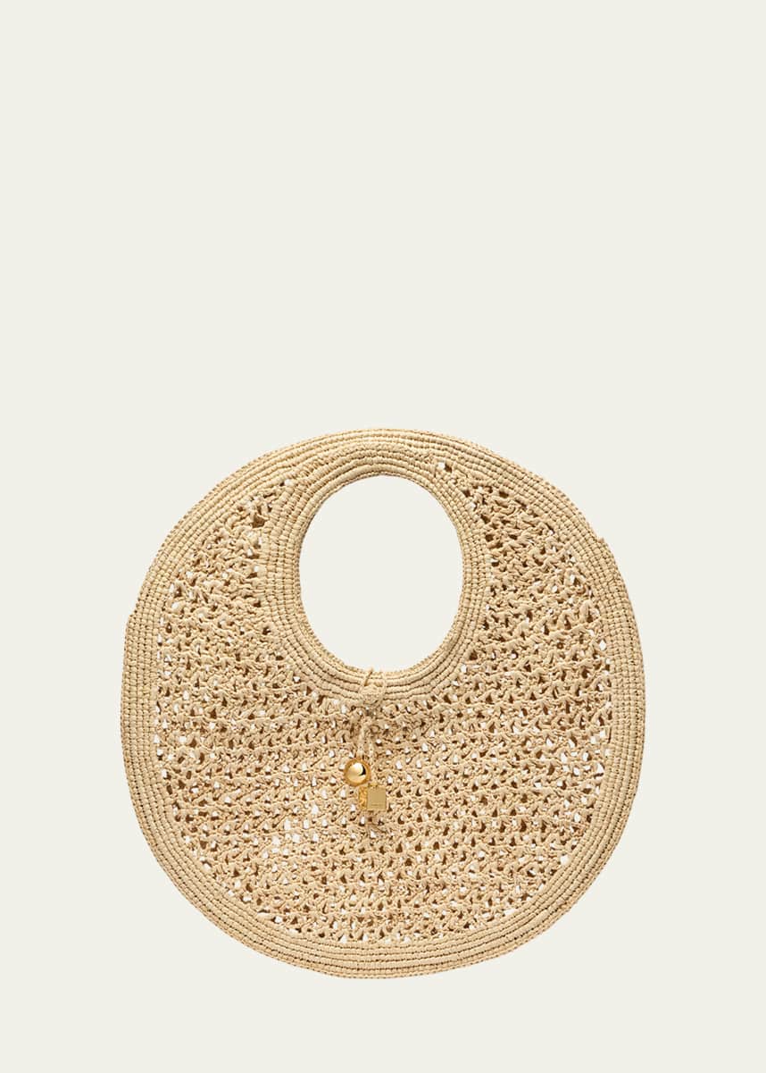 Jacquemus Le Rond Raffia Tote Bag