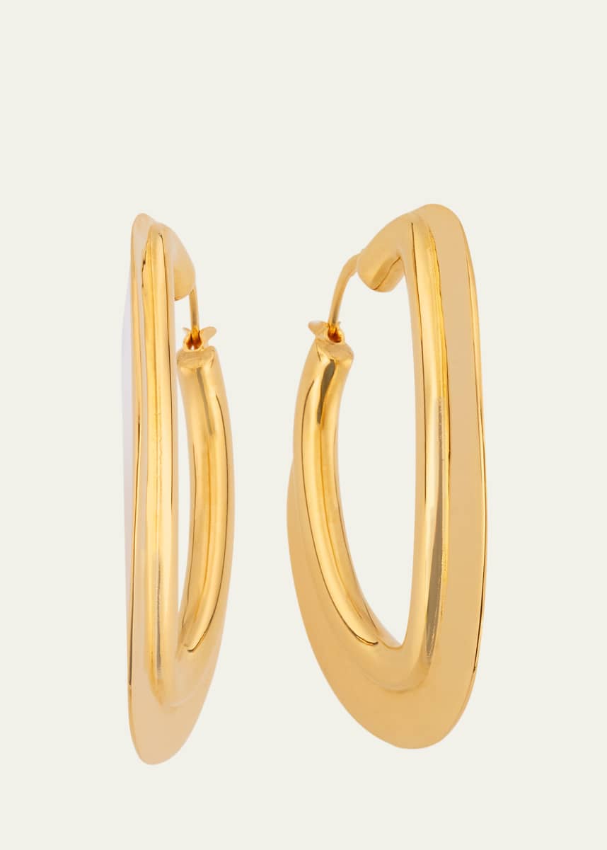 Oscar de la Renta O Disc Hoop Earrings