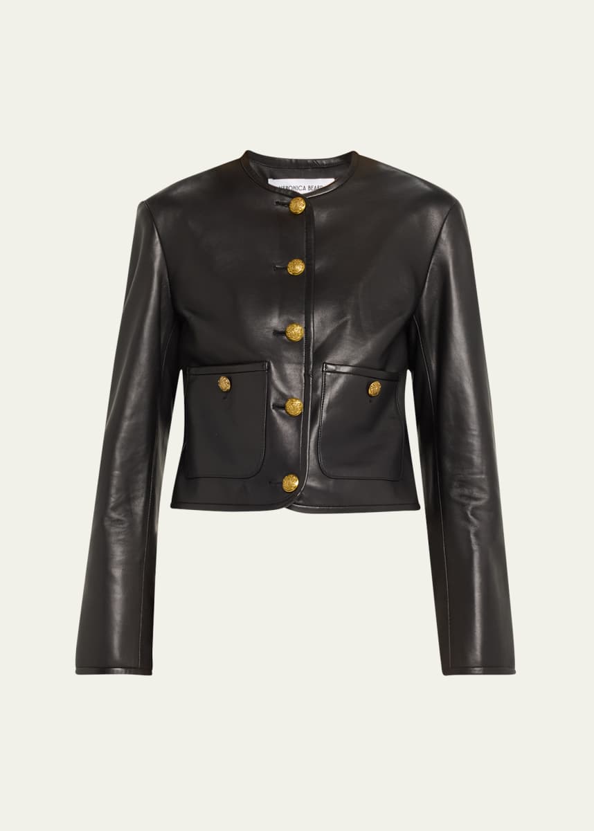 Veronica Beard Andrea Leather Jacket